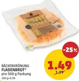 PENNY Bäckerkrönung fladenbrot Angebot
