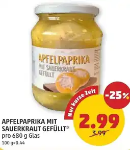 PENNY Apfelpaprika mit sauerkraut gefüllt Angebot