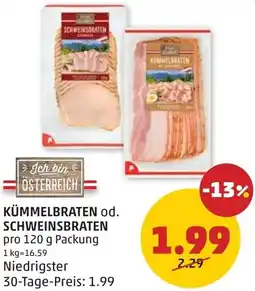 PENNY Kümmelbraten od. schweinsbraten Angebot