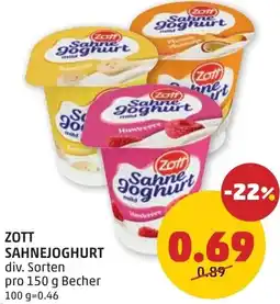 PENNY Zott sahnejoghurt Angebot