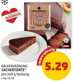 PENNY Bäckerkrönung sachertorte Angebot