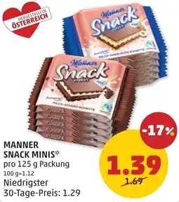 PENNY Manner snack minis Angebot