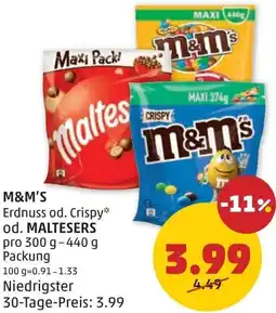 PENNY M&m's od. maltesers Angebot