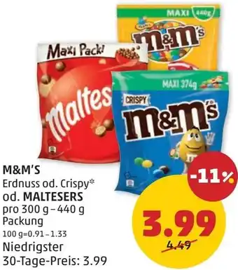PENNY M&m's od. maltesers Angebot