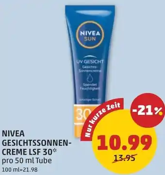 PENNY Gesichtssonnen- creme lsf 30 Angebot