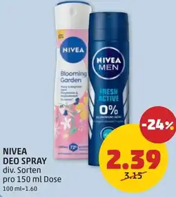PENNY Nivea deo spray Angebot