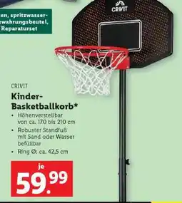 Lidl CRIVIT Kinder-Basketballkorb Angebot