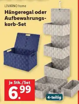 Lidl LIVARNO home Hängeregal oder Aufbewahrungskorb-Set Angebot