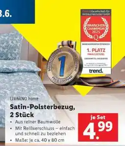 Lidl Satin Polsterbezug, 2 Stück Angebot