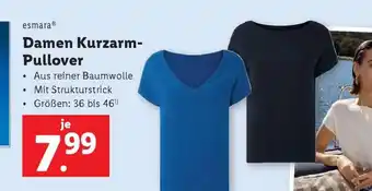 Lidl Damen Kurzarm-Pullover Angebot