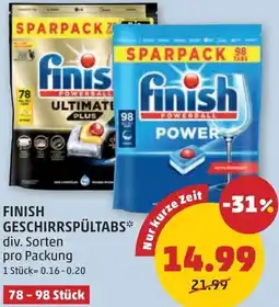 PENNY Finish geschirrspültabs Angebot