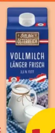 PENNY Ich bin Österreich Vollmilch Länger Frisch Angebot