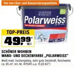 OBI Schöner wohnen wand- und deckenfarbe polarweiss Angebot