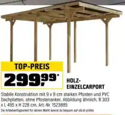 OBI Holz- einzelcarport Angebot