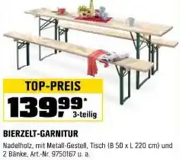OBI Bierzelt-garnitur Angebot