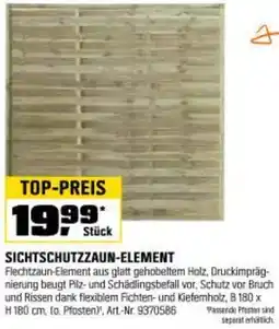 OBI Sichtschutzzaun-element Angebot