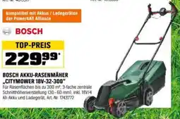 OBI Bosch akku-rasenmäher citymower Angebot