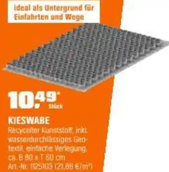 OBI Kieswabe Angebot
