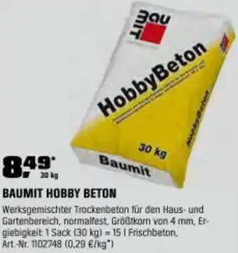 OBI Baumit hobby beton Angebot