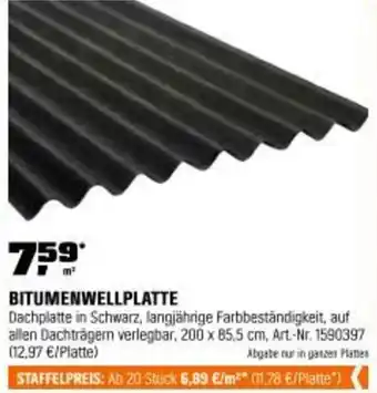 OBI Bitumenwellplatte Angebot