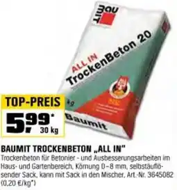 OBI Baumit trockenbeton all in Angebot