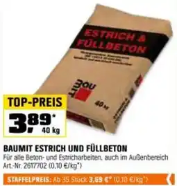 OBI Baumit estrich und füllbeton Angebot