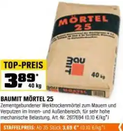 OBI Baumit mörtel 25 Angebot