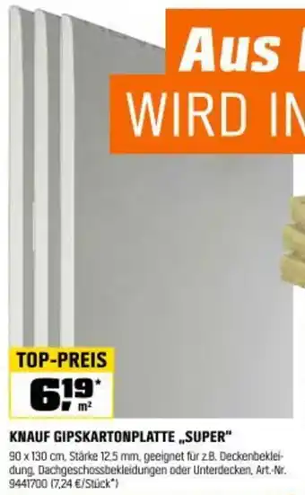 OBI Knauf gipskartonplatte super Angebot