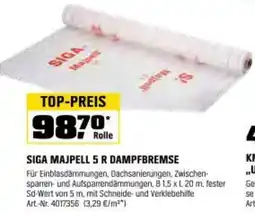 OBI Siga majpell 5 r dampfbremse Angebot