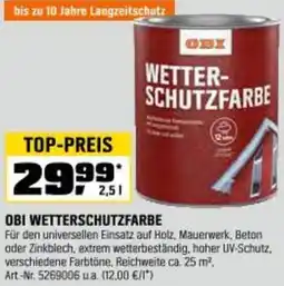 OBI Obi wetterschutzfarbe Angebot