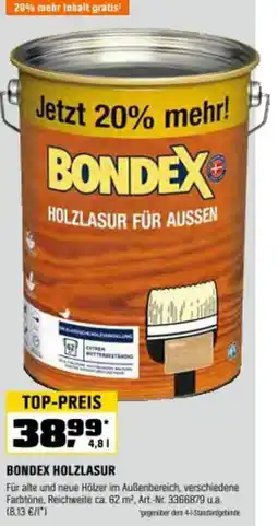 OBI Bondex holzlasur Angebot