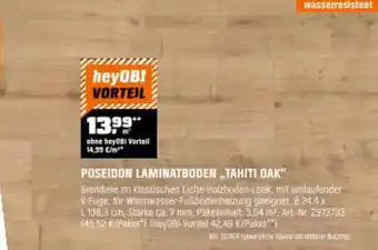 OBI Poseidon laminatboden tahiti oak Angebot