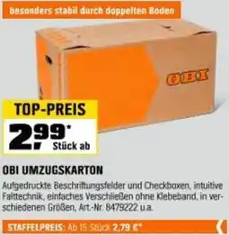 OBI Obi umzugskarton Angebot