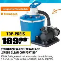 OBI Steinbach sandfilteranlage speed clean comfort 50 Angebot