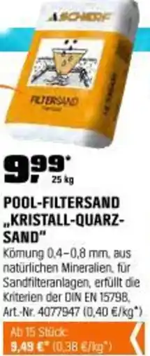 OBI Pool-filtersand kristall-quarz- sand Angebot