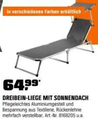 OBI Dreibein-liege mit sonnendach Angebot
