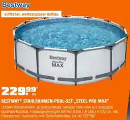 OBI Bestway stahlrahmen-pool-set steel pro max Angebot