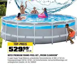 OBI Intex premium frame-pool-set prism clearview Angebot