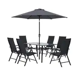 OBI Sitzgruppe Townsville 8-tlg. Aluminium Anthrazit OBI Angebot