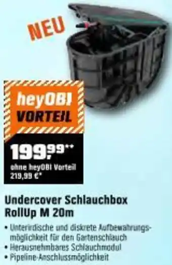 OBI Undercover Schlauchbox RollUp Angebot