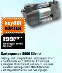 OBI Gartenpumpe Angebot