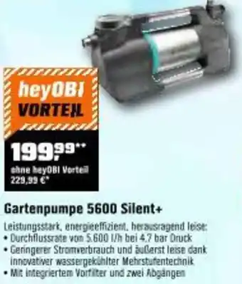 OBI Gartenpumpe Angebot