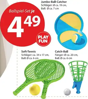 NKD Jumbo Ball Catcher 19 cm/Soft Tennis 34x17 cm,Catch Ball 20 cm Angebot