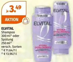 Müller Elvital shampoo oder spülung Angebot