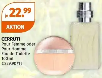Müller Cerruti pour femme oder pour homme Eau de Toilette Angebot