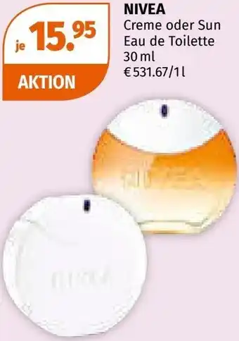 Müller Nivea creme oder sun eau de toilette Angebot