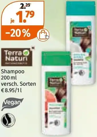 Müller Terra Naturi Shampoo Angebot