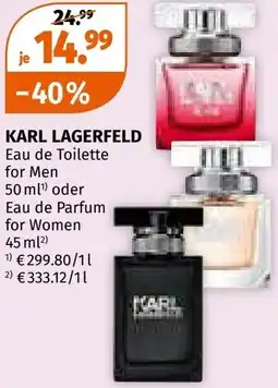 Müller Karl lagerfeld eau de toilette oder Eau de Parfum Angebot