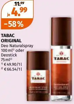 Müller Tabac Original Deo Naturalspray Angebot