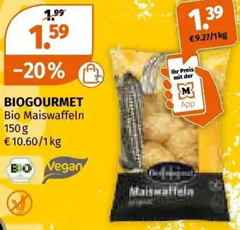 Müller Biogourmet bio maiswaffeln Angebot